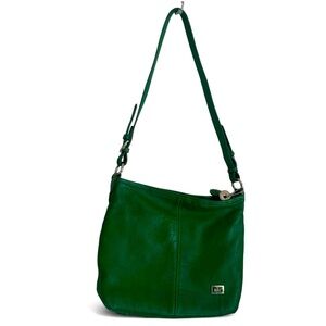The sak green genuine leather bag boho western casual preppy holiday Christmas
